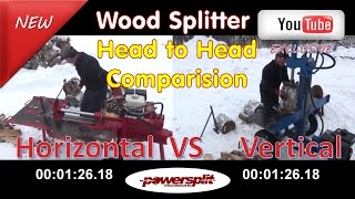head to head horizantal vs vertical wood splitter